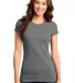 DT6001 Juniors Very Important Tee Grey front view