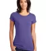DT6001 Juniors Very Important Tee Hthrd Purple front view