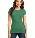 DT6001 Juniors Very Important Tee Hthrd Kelly Gn front view