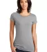 DT6001 Juniors Very Important Tee Lt Hthr Grey front view