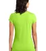 DT6001 Juniors Very Important Tee Lime Shock back view
