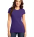 DT6001 Juniors Very Important Tee Purple front view