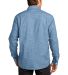 DM3800 District Made Mens Long Sleeve Washed Woven Light Blue back view