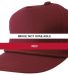 DISCONTINUED 6002 Flexfit Classic Poplin Golf Hat Red front view