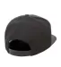 DISCONTINUED 6002 Flexfit Classic Poplin Golf Hat BLACK back view