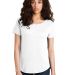 Alternative Apparel AA5064 Women's Backstage 50/50 WHITE front view