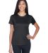  UltraClub 8620L Ladies' Cool & Dry Basic Performa in Black front view
