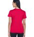  UltraClub 8620L Ladies' Cool & Dry Basic Performa in Red back view
