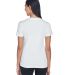  UltraClub 8620L Ladies' Cool & Dry Basic Performa in White back view