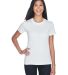  UltraClub 8620L Ladies' Cool & Dry Basic Performa in White front view