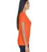  UltraClub 8620L Ladies' Cool & Dry Basic Performa in Bright orange side view