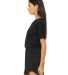 8812 Bella + Canvas Ladies' Flowy V-Neck Dress BLACK side view