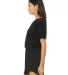 8812 Bella + Canvas Ladies' Flowy V-Neck Dress in Black side view