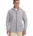 Gildan G929 Premium Cotton Fleece Full-Zip Jacket SPORT GREY front view
