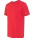 Gildan G470 Adult Tech T-Shirt RED side view