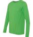 Gildan G474 Adult Tech Long Sleeve T-Shirt ELECTRIC GREEN side view