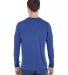 Gildan G474 Adult Tech Long Sleeve T-Shirt in Marbled royal back view