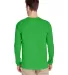 Gildan G474 Adult Tech Long Sleeve T-Shirt in Electric green back view
