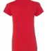 Gildan G47V Ladies Tech V-Neck T-shirt RED back view