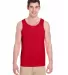 Gildan 5200 Heavy Cotton Tank Top in Red front view