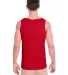 Gildan 5200 Heavy Cotton Tank Top in Red back view