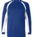 Badger 4154 B-Dry Core Hook Performance T-Shirt Royal/ White front view
