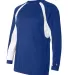 Badger 4154 B-Dry Core Hook Performance T-Shirt Royal/ White side view