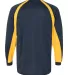 Badger 4154 B-Dry Core Hook Performance T-Shirt Navy/ Gold back view