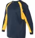 Badger 4154 B-Dry Core Hook Performance T-Shirt Navy/ Gold side view