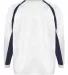 Badger 4154 B-Dry Core Hook Performance T-Shirt White/ Navy back view