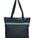 GL1610 Gemline Muse Convention Tote BLACK front view