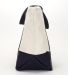 1211 Gemline Seaside Zippered Cotton Tote NAVY side view