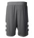 NB5334 A4 Drop Ship Youth 8 Inseam Reversible Spee Graphite/White back view