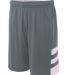 NB5334 A4 Drop Ship Youth 8 Inseam Reversible Spee Graphite/White front view