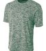 N3296 A4 Men's Space Dye Performance T-Shirt FOREST front view