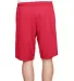 N5338 A4 Drop Ship Men's 9 Inseam Pocketed Perform SCARLET back view