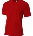 NB3264 A4 Drop Ship Youth Short Sleeve Spun Poly T SCARLET front view