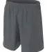 NB5343 A4 Drop Ship Youth Woven Soccer Shorts GRAPHITE front view