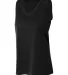NW2360 A4 Drop Ship Ladies' Athletic Tank Top BLACK front view