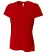 NW3264 A4 Drop Ship Ladies' Short Sleeve Spun Poly SCARLET front view