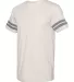 LAT 6937 Adult Fine Jersey Football Tee NAT HTH/ GRAN HT side view