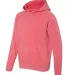 Independent Trading Co. PRM15YSB Youth Raglan Hood Pomegranate side view