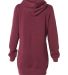 Independent Trading Co. PRM65DRS Women's Hoodie Dr Maroon back view