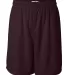 Badger 4107 B-Dry Core Shorts Maroon front view