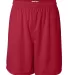 Badger 4107 B-Dry Core Shorts Red front view