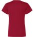 4162 Badger Badger - Ladies' B-Dry Core V-Neck Tee in Red back view