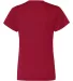 4162 Badger Badger - Ladies' B-Dry Core V-Neck Tee Red back view