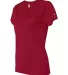 4162 Badger Badger - Ladies' B-Dry Core V-Neck Tee Red side view