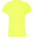4162 Badger Badger - Ladies' B-Dry Core V-Neck Tee Safety Yellow back view