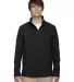 88184T Ash City - Core 365 Men's Tall Cruise Two-L BLACK front view